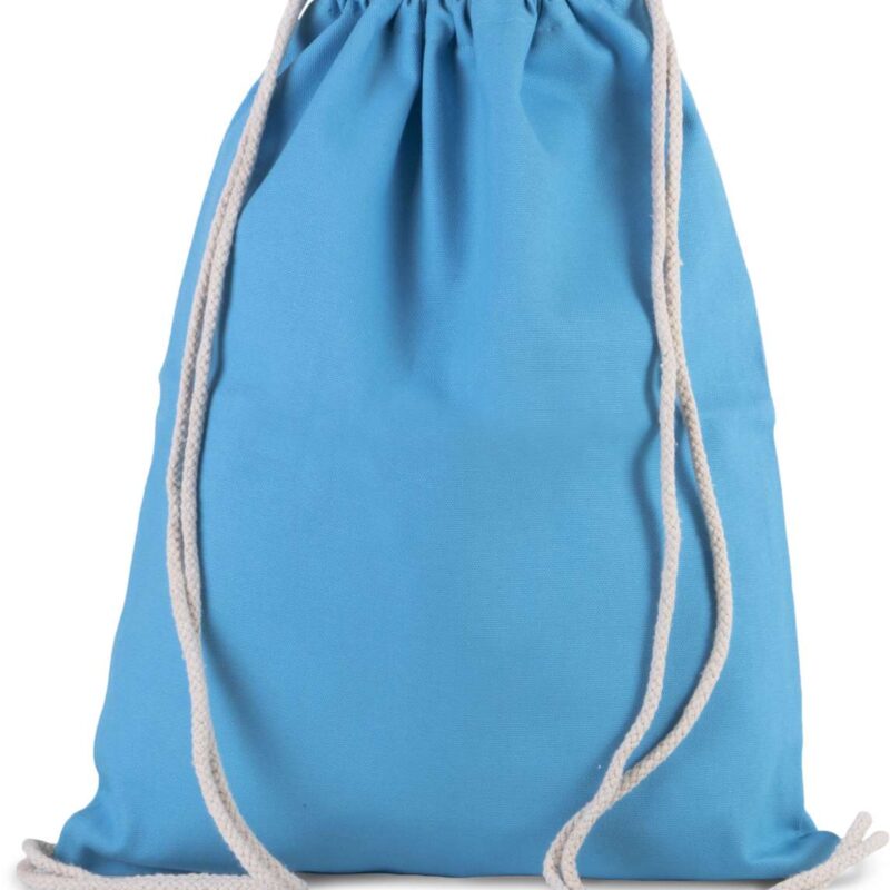 ki0154-surf_blue-a1 Kimood DRAWSTRING BAG WITH THICK STRAPS - Surf Blue