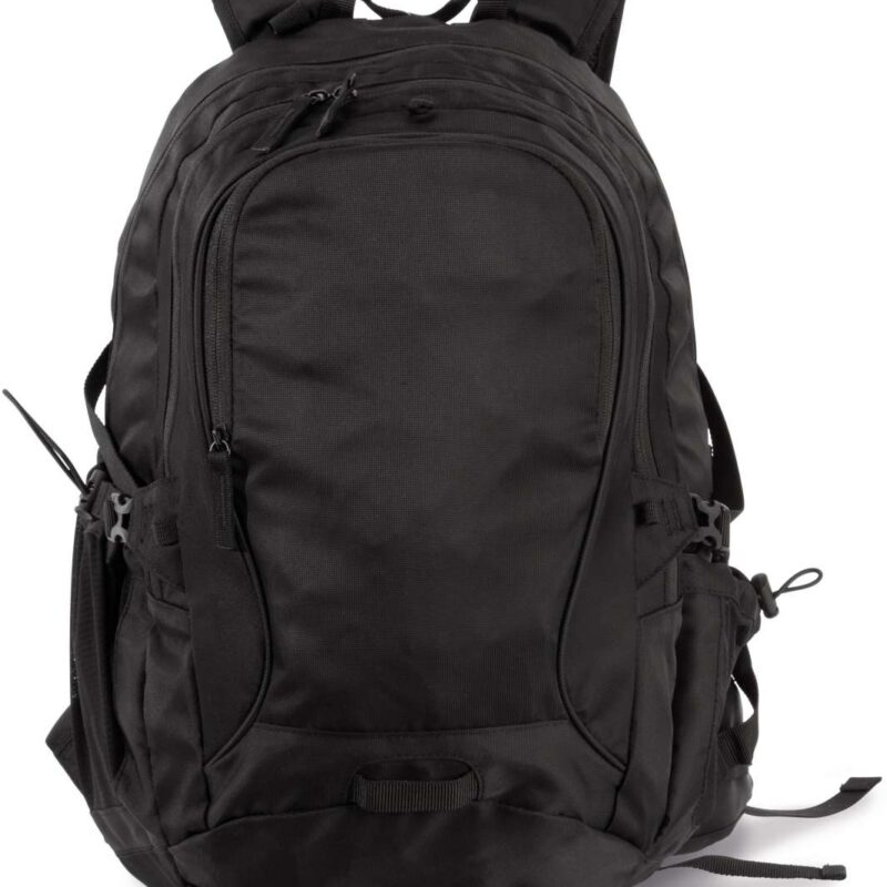 ki0172-black_black-a1 Kimood LEISURE BACKPACK WITH HELMET HOLDER - Μαύρο/Μαύρο