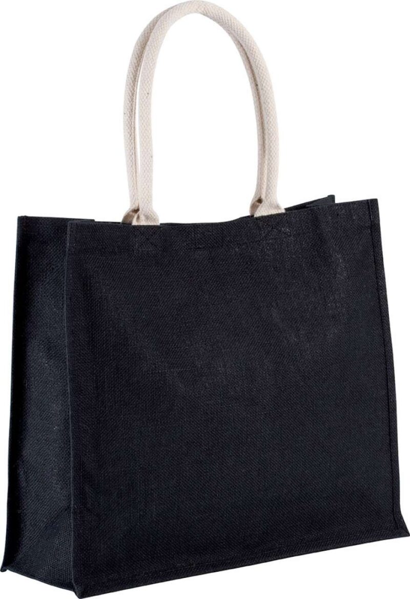 Kimood JUTE BEACH BAG - Μαύρο