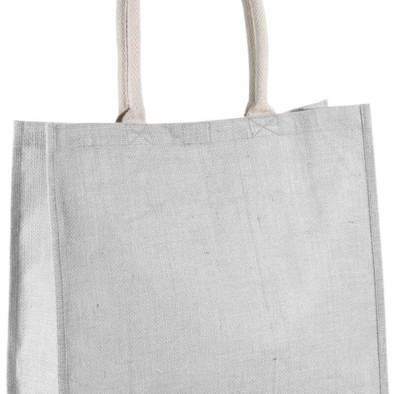 ki0219-cool_grey-a1 Kimood JUTE BEACH BAG - Δροσερό Γκρι