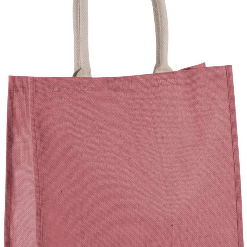ki0219-light_marsala-a1 Kimood JUTE BEACH BAG - Light Marsala