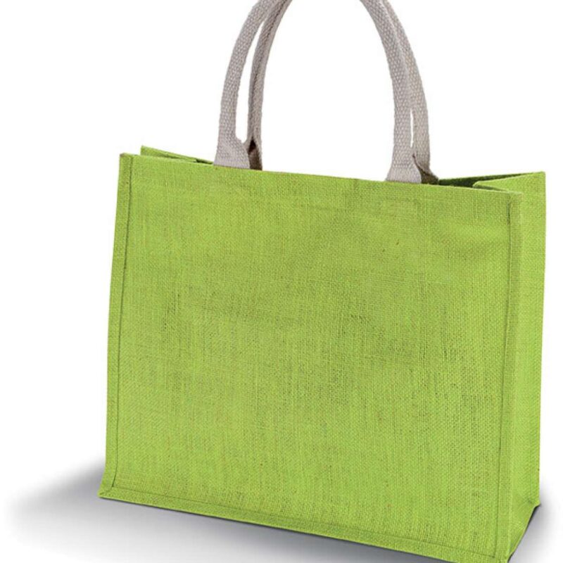 Kimood JUTE BEACH BAG - Πράσινο λάιμ