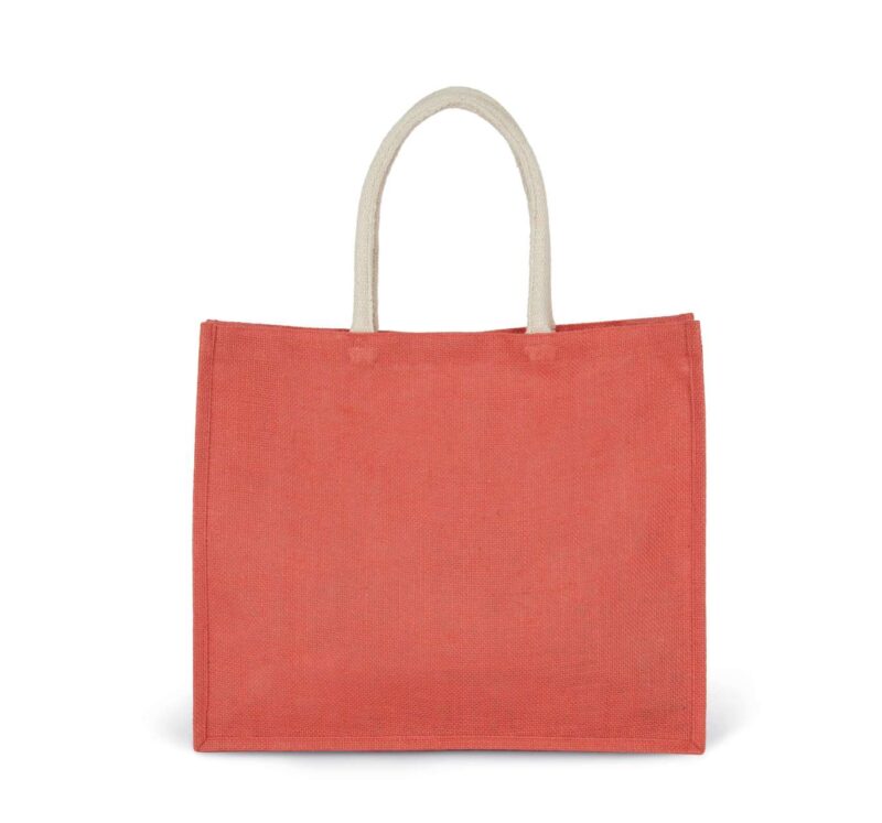 Kimood JUTE BEACH BAG - True Coral