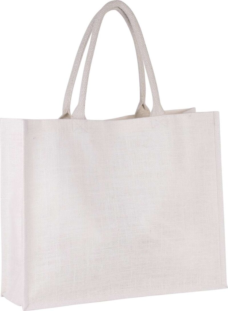 Kimood JUTE BEACH BAG - Λευκό