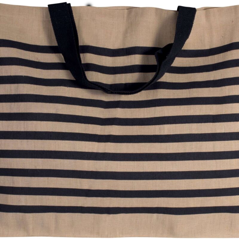 ki0228-natural_navy-a1 Kimood LARGE JUCO HOLD-ALL BAG - Natural/Natural