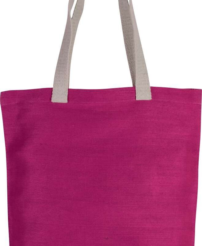 ki0229-fuchsia-a1 Kimood JUCO SHOPPER BAG - Φούξια