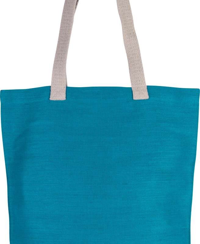 ki0229-turquoise-a1 Kimood JUCO SHOPPER BAG - Τυρκουάζ