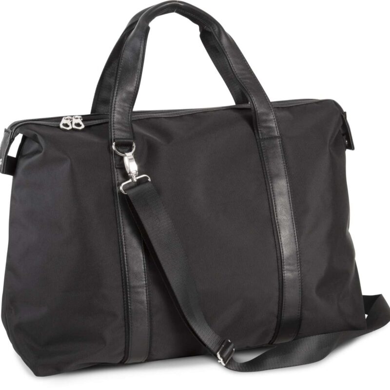 ki0233-black-a1 Kimood HOLDALL TRAVEL BAG - Μαύρο