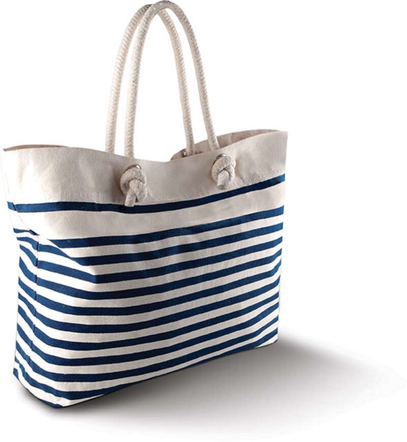 ki0242-natural_navy-a1 Kimood BEACH BAG - Φυσικό/Ναυτικό
