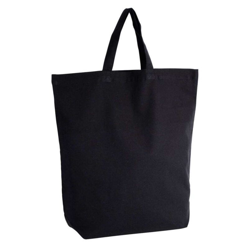 ki0247-black-a1 Kimood SHOPPER COTTON BAG - Μαύρο