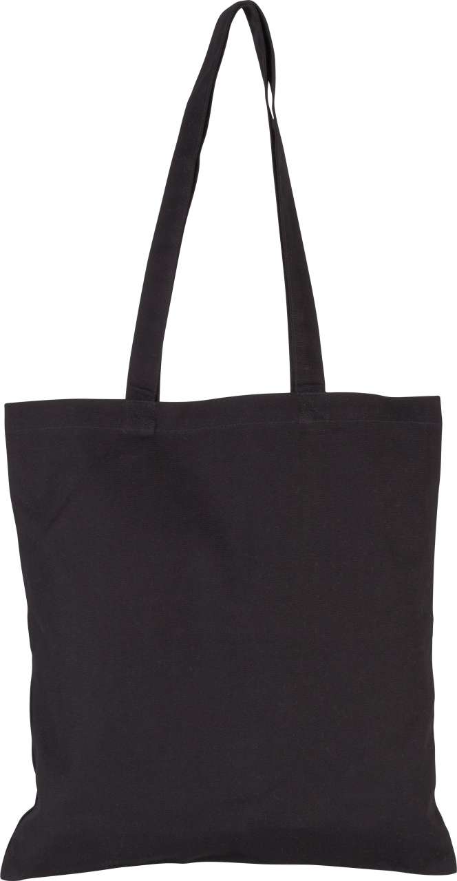 Kimood COTTON CANVAS SHOPPER BAG - Μαύρο
