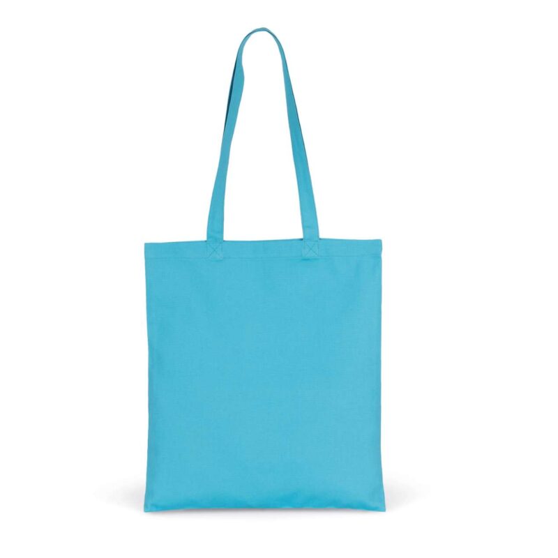 ki0250-lagoon-a1 Kimood COTTON CANVAS SHOPPER BAG - θαλασσί