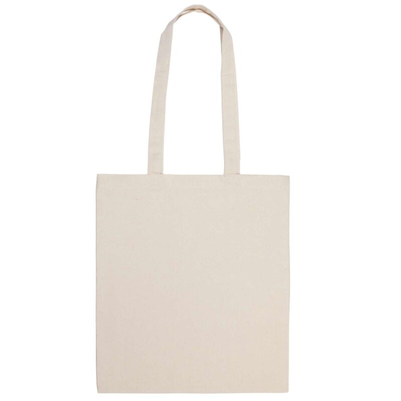 ki0250-natural-a1 Kimood COTTON CANVAS SHOPPER BAG - Φυσικό