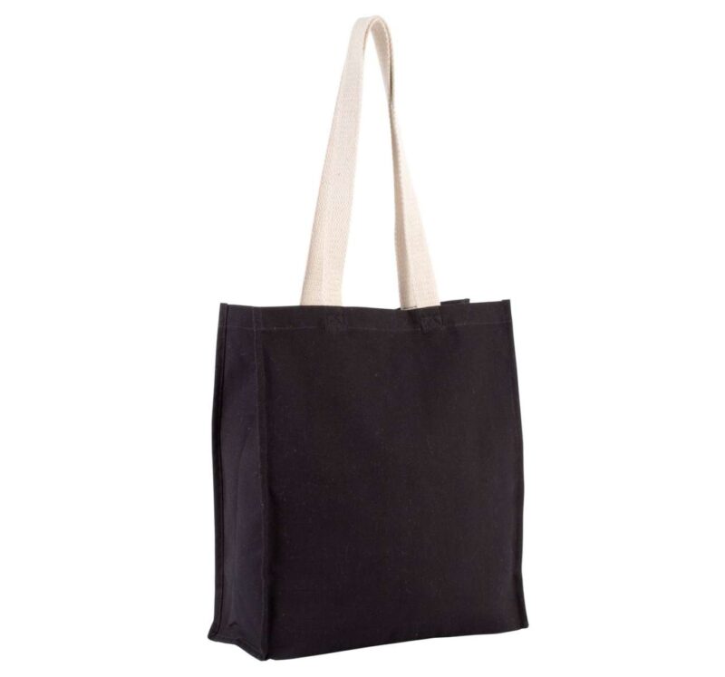 Kimood TOTE BAG WITH GUSSET - Μαύρο