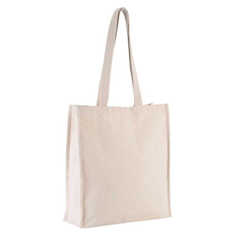 ki0251-natural-a1 Kimood TOTE BAG WITH GUSSET - Φυσικό