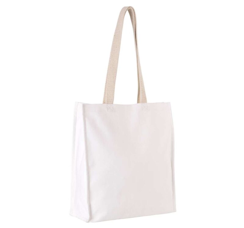 Kimood TOTE BAG WITH GUSSET - Λευκό