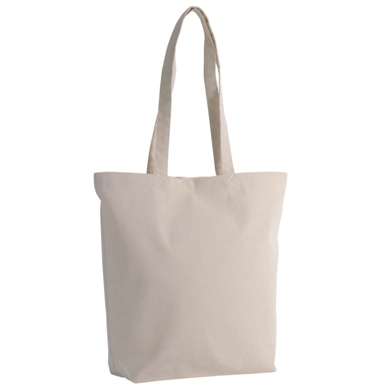 ki0252-natural-a2 Kimood ORGANIC COTTON TOTE BAG - Φυσικό