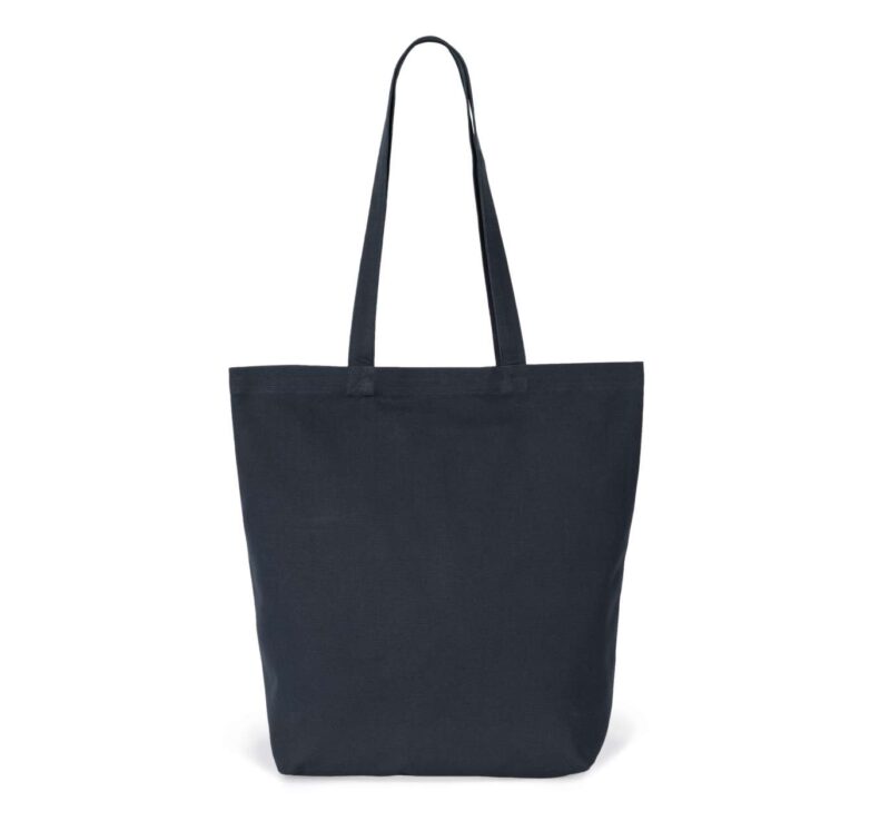 ki0252-navy_blue-a1 Kimood ORGANIC COTTON TOTE BAG - Navy Blue