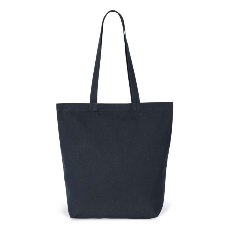 ki0252-navy_blue-a1 Kimood ORGANIC COTTON TOTE BAG - Navy Blue