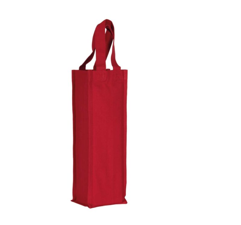 Kimood COTTON CANVAS BOTTLE BAG - Κόκκινο Κεράσι