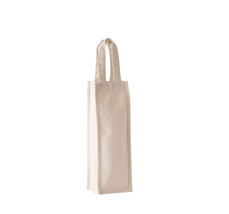 Kimood COTTON CANVAS BOTTLE BAG - Φυσικό