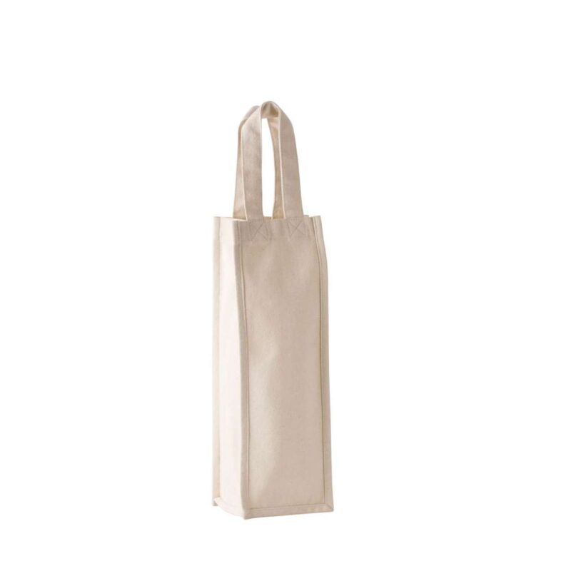 ki0269-natural-a1 Kimood COTTON CANVAS BOTTLE BAG - Φυσικό