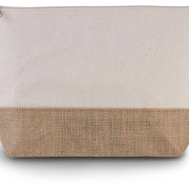 Kimood CANVAS & JUTE POUCH - Natural/Natural
