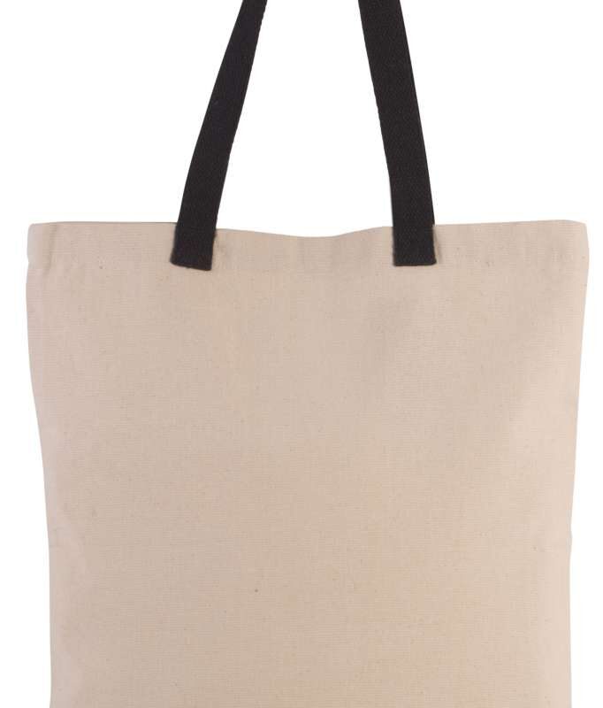 Kimood SOL'S K-UP CONTRAST SHOPPER WITH GUSSET BAG με COLOUR HANDLE - Natural/Magenta