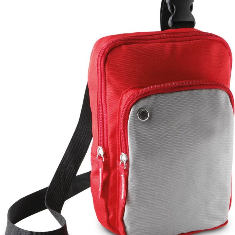 ki0301-red_light_grey-a1 Kimood SHOULDER BAG - Κόκκινο/Ανοιχτό γκρι