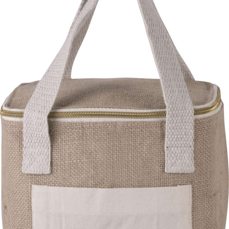 ki0352-natural-a1 Kimood JUTE COOL BAG - SMALL SIZE - Φυσικό