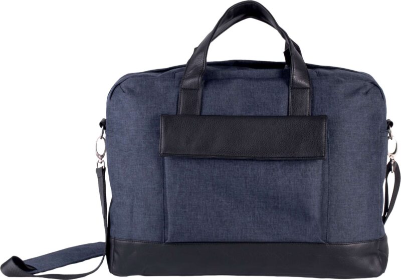 ki0429-graphite_blue_heather-a1 Kimood BUSINESS LAPTOP BAG - Graphite Blue Heather