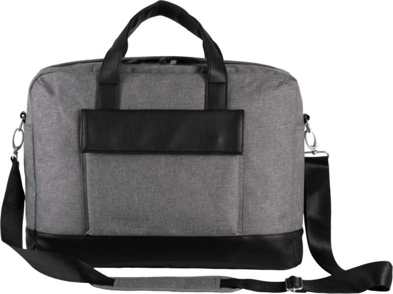 ki0429-graphite_grey_heather-a1 Kimood BUSINESS LAPTOP BAG - Graphite Grey Heather
