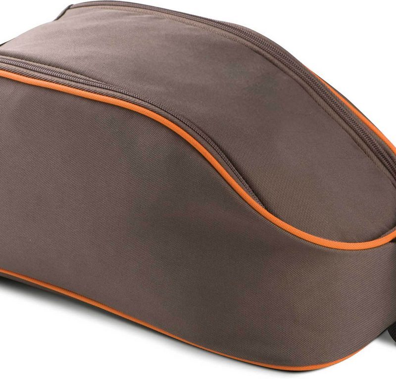ki0501-cappuccinoorange-a1 Kimood SHOE BAG - Καπουτσίνο/Πορτοκαλί