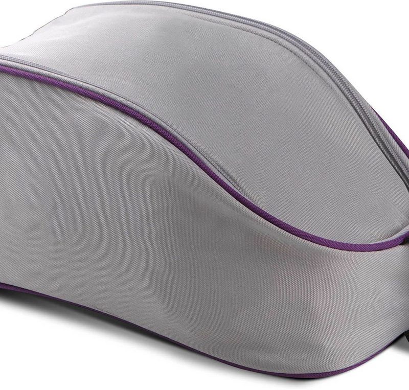ki0501-light_grey_purple-a1 Kimood SHOE BAG - Ανοιχτό γκρι/Μωβ