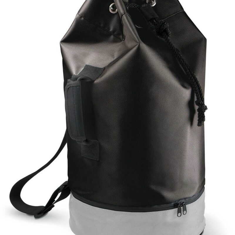 ki0609-black_light_grey-a1 Kimood SAILOR BAG - Μαύρο/Ανοιχτό Γκρι