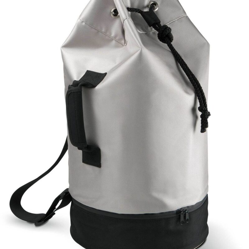 ki0609-light_grey_black-a1 Kimood SAILOR BAG - Ανοιχτό Γκρι/Μαύρο