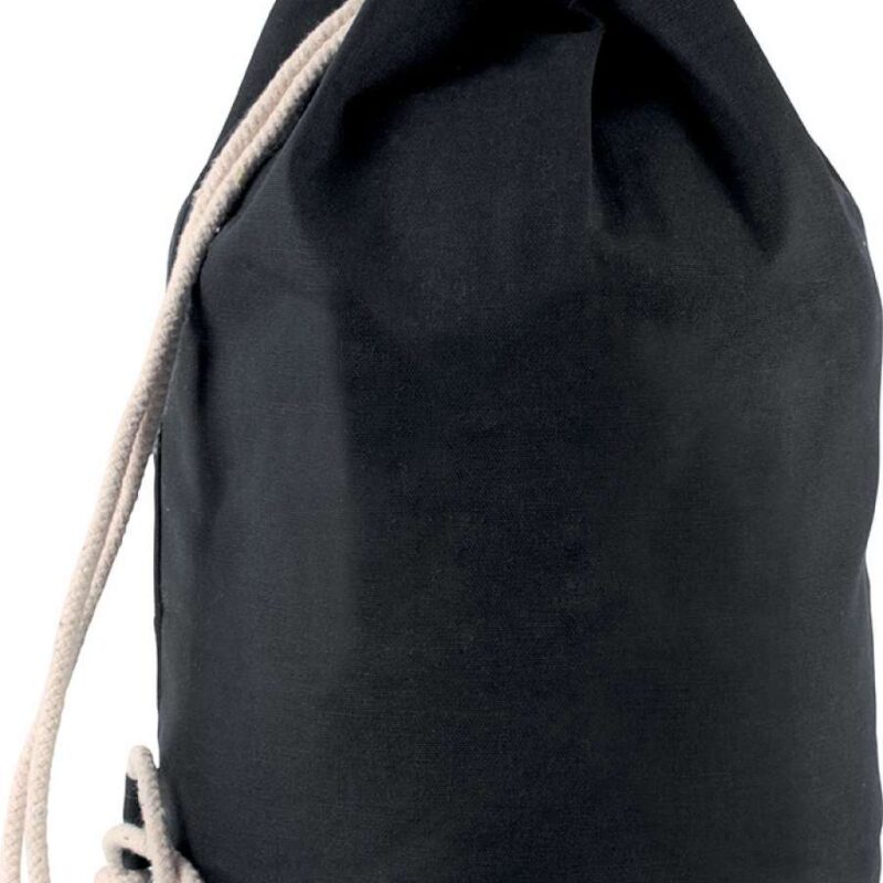 ki0629-black-a2 Kimood SAILOR-STYLE DRAWSTRING COTTON WITH BAG - Μαύρο