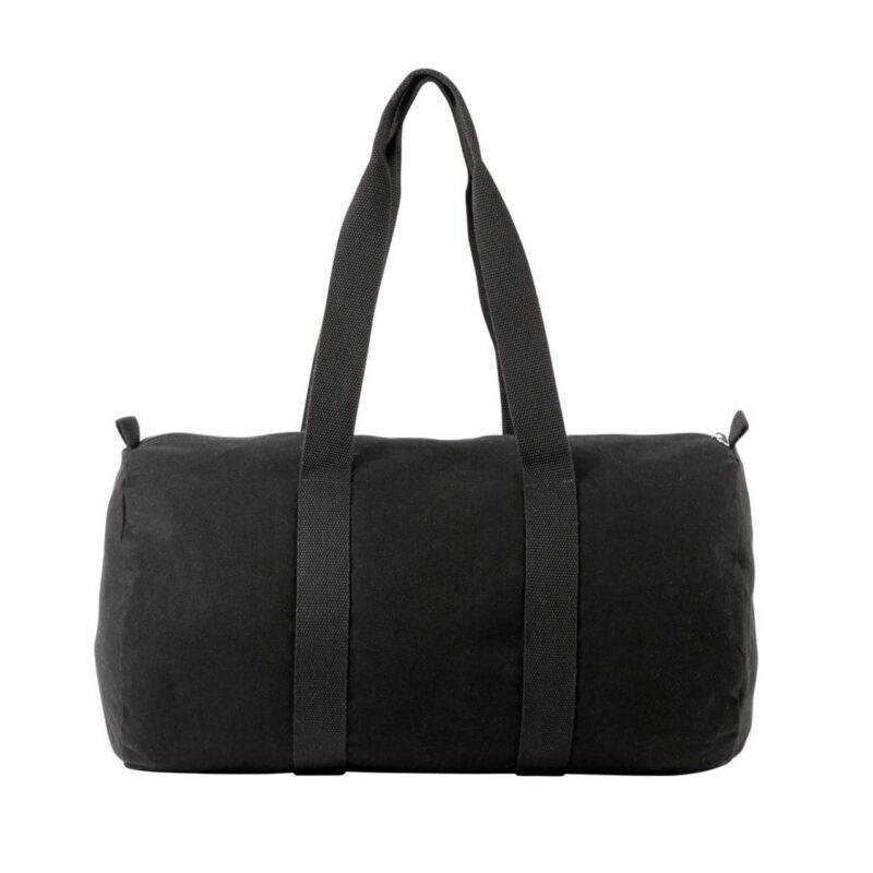 ki0632-black_black-a1 Kimood COTTON CANVAS HOLD-ALL BAG - Μαύρο/Μαύρο