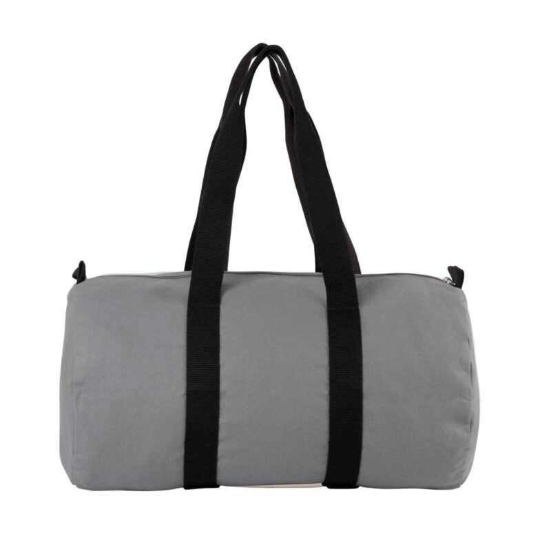 ki0632-greyblack-a1 Kimood COTTON CANVAS HOLD-ALL BAG - Γκρι/Μαύρο
