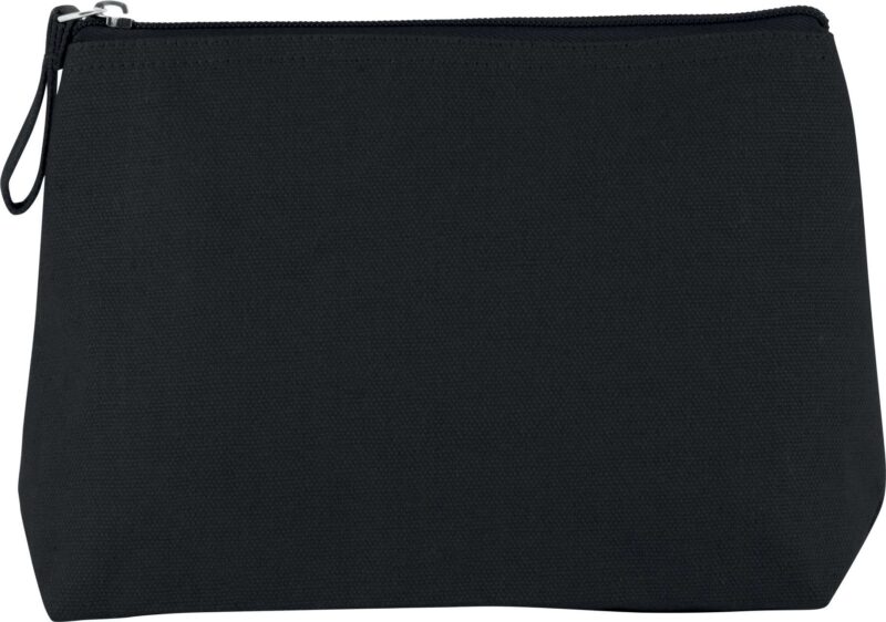 Kimood TOILETRY BAG σε COTTON CANVAS - Μαύρο