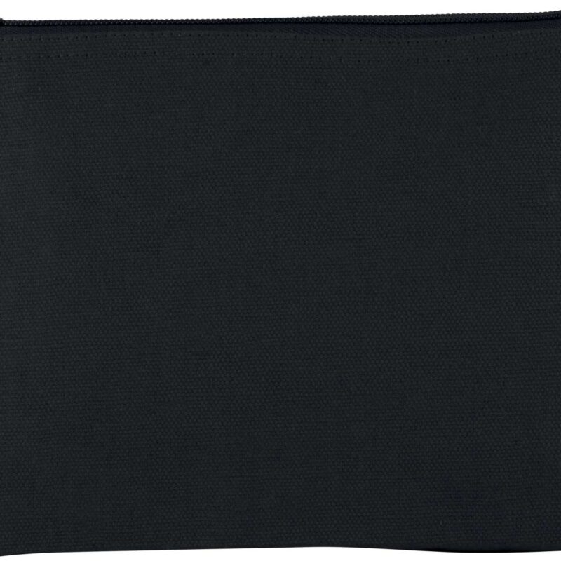 ki0724-black-a1 Kimood TOILETRY BAG σε COTTON CANVAS - Μαύρο