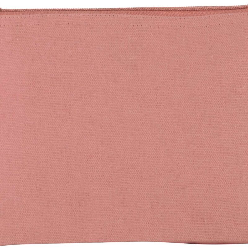 ki0724-dusty_pink-a1 Kimood TOILETRY BAG σε COTTON CANVAS - Dusty Pink