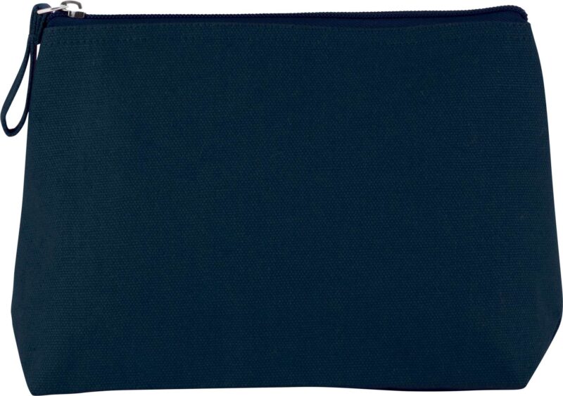 ki0724-midnight_blue-a1 Kimood TOILETRY BAG σε COTTON CANVAS - Μπλε του μεσονυκτίου
