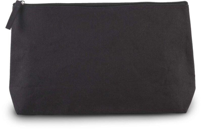 Kimood COTTON CANVAS TOILETRY BAG - Μαύρο