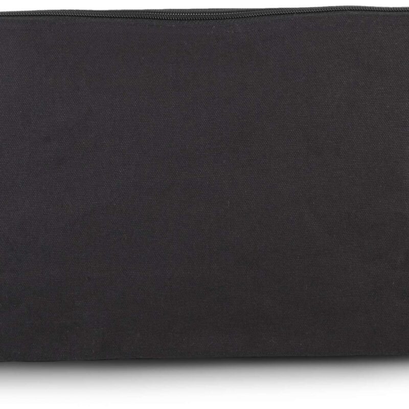 ki0727-black-a1 Kimood COTTON CANVAS TOILETRY BAG - Μαύρο