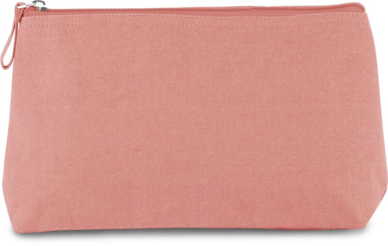 Kimood COTTON CANVAS TOILETRY BAG - Dusty Pink