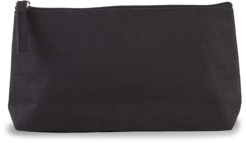 Kimood COTTON CANVAS TOILETRY BAG - Μαύρο