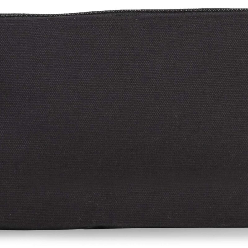 ki0728-black-a1 Kimood COTTON CANVAS TOILETRY BAG - Μαύρο