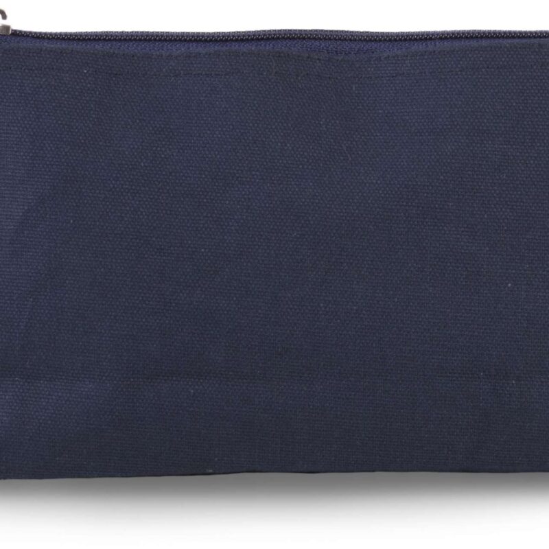 Kimood COTTON CANVAS TOILETRY BAG - Μπλε του μεσονυκτίου