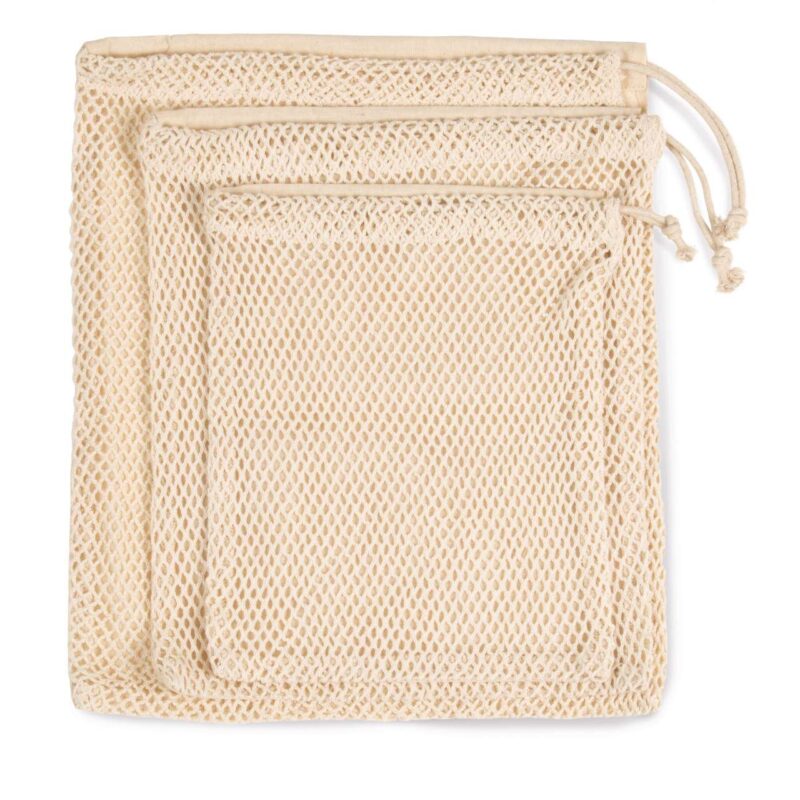 ki0734-natural-a1 Kimood MESH BAG WITH DRAWSTRING CARRY HANDLE - Φυσικό
